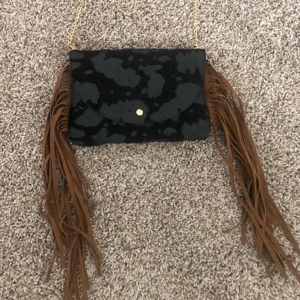 Brand new with tags Fringe purse (crossbody/clutch)